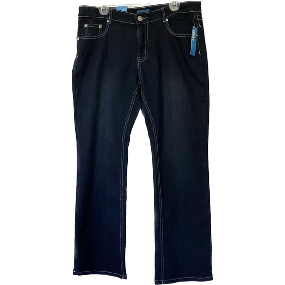 DKIN Distressed Jeans with Pocket Embellishments Size 16W - Picture 2 of 12